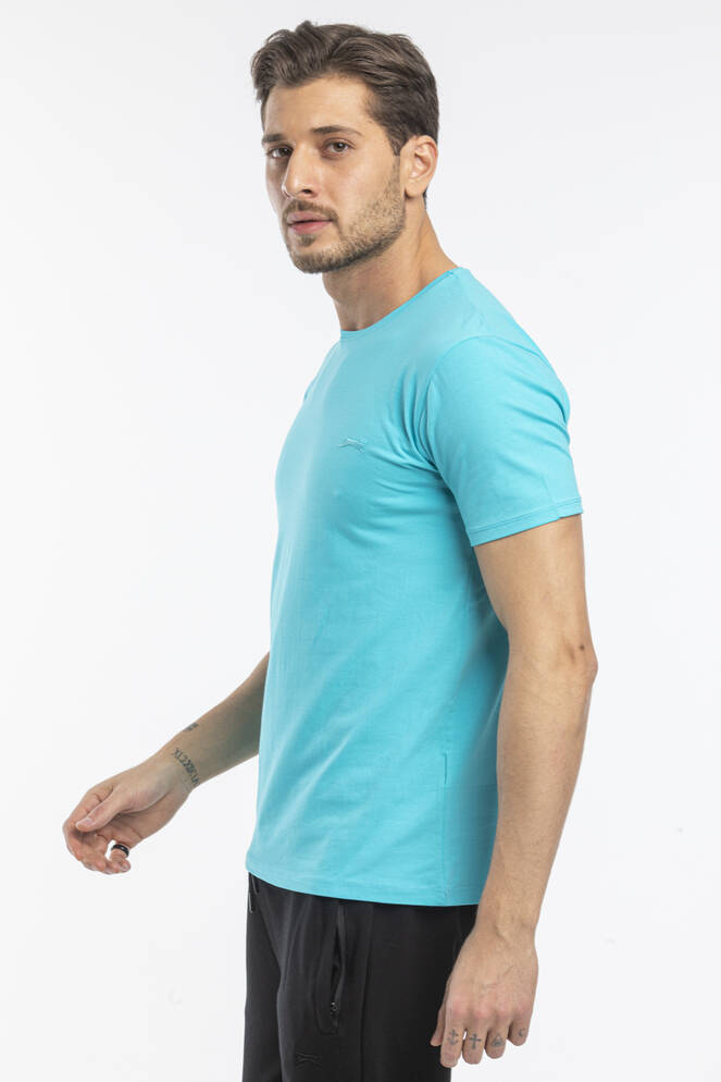 Slazenger SANNI Erkek Kısa Kollu T-Shirt Turkuaz - Yeşil