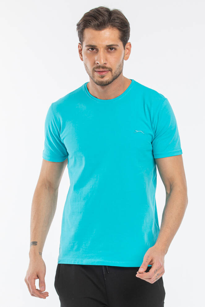 Slazenger SANNI Erkek Kısa Kollu T-Shirt Turkuaz - Yeşil