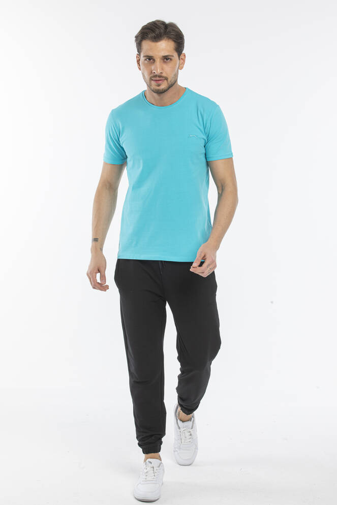 Slazenger SANNI Erkek Kısa Kollu T-Shirt Turkuaz - Yeşil