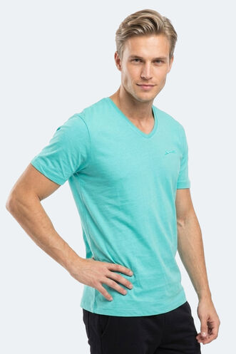 Slazenger SARGON Men's Short Sleeve T-Shirt Dark Green - Thumbnail