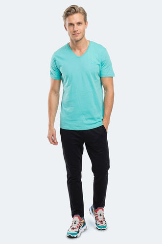 Slazenger SARGON Men's Short Sleeve T-Shirt Dark Green - Thumbnail