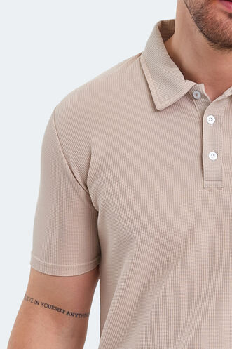 Slazenger SAUNDRA Erkek T-Shirt Bej - Thumbnail