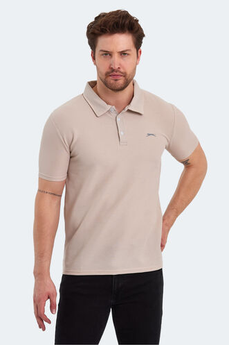 Slazenger SAUNDRA Erkek T-Shirt Bej - Thumbnail