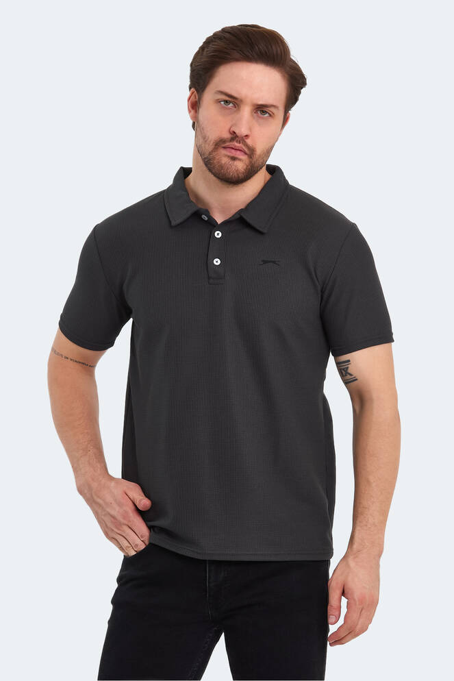 Slazenger SAUNDRA Erkek T-Shirt Koyu Gri