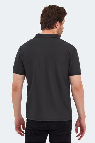Slazenger SAUNDRA Erkek T-Shirt Koyu Gri - Thumbnail