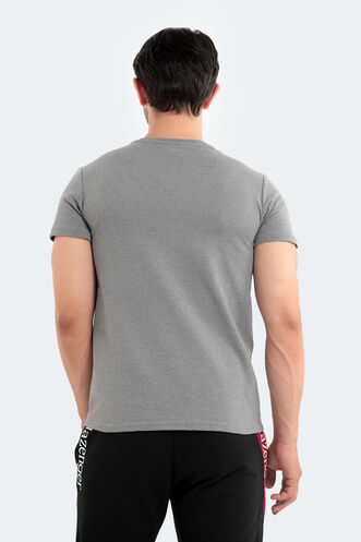 Slazenger SAWYER Erkek Kısa Kollu T-Shirt Antrasit - Thumbnail