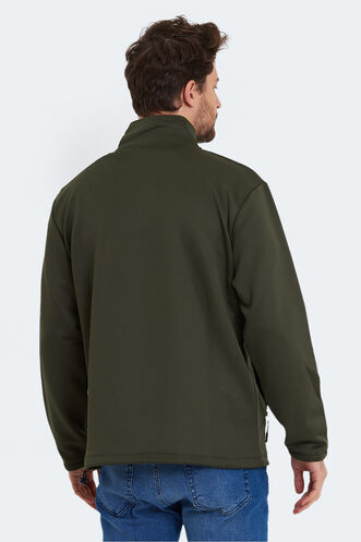 Slazenger SEND Erkek Sweatshirt Haki - Thumbnail