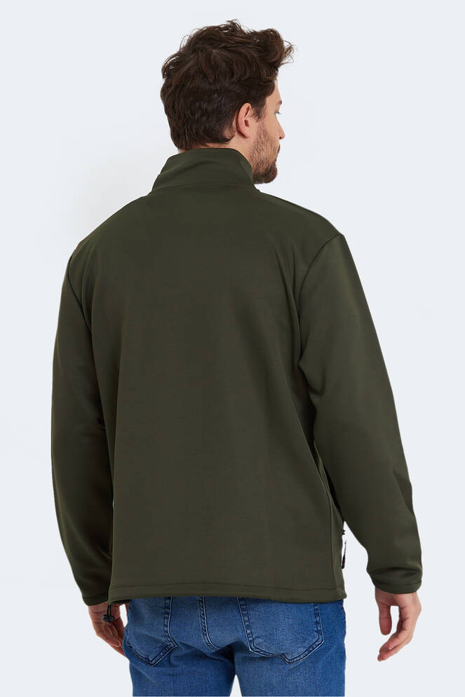 Slazenger SEND Erkek Sweatshirt Haki