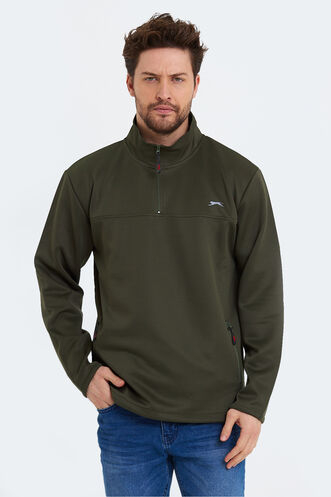 Slazenger - Slazenger SEND Erkek Sweatshirt Haki