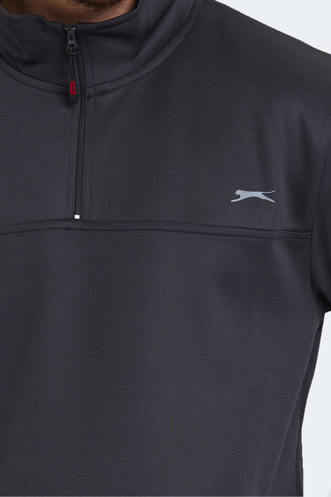 Slazenger SEND Erkek Sweatshirt Koyu Gri