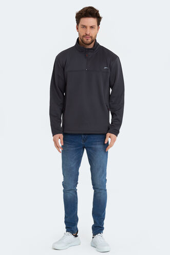 Slazenger SEND Erkek Sweatshirt Koyu Gri - Thumbnail