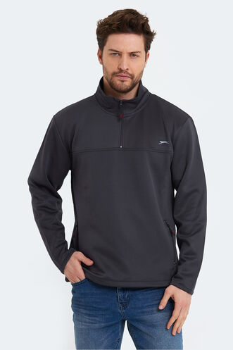 Slazenger - Slazenger SEND Erkek Sweatshirt Koyu Gri