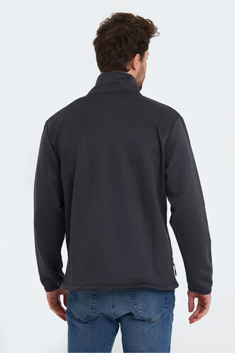 Slazenger SEND Erkek Sweatshirt Koyu Gri - Thumbnail