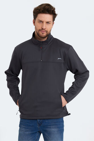 Slazenger SEND Erkek Sweatshirt Koyu Gri - Thumbnail