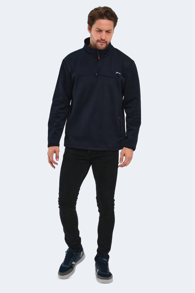 Slazenger SEND Erkek Sweatshirt Lacivert