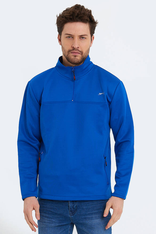 Slazenger SEND Erkek Sweatshirt Saks Mavi