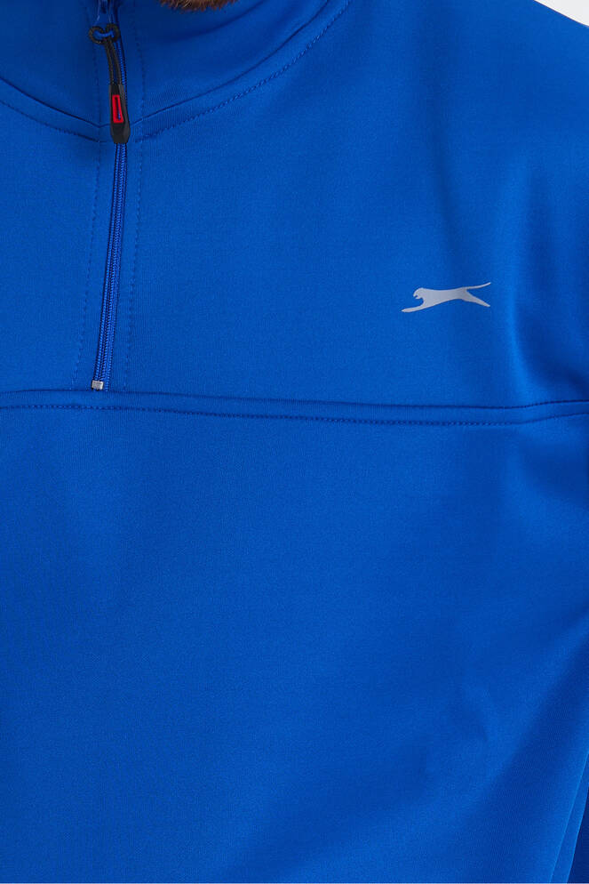 Slazenger SEND Erkek Sweatshirt Saks Mavi