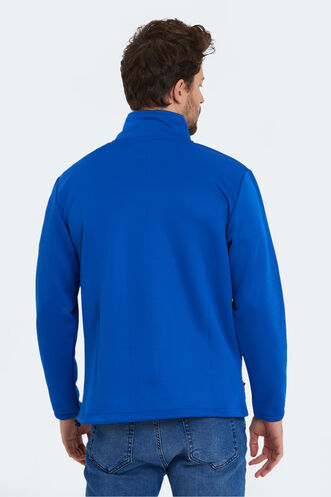 Slazenger SEND Erkek Sweatshirt Saks Mavi - Thumbnail