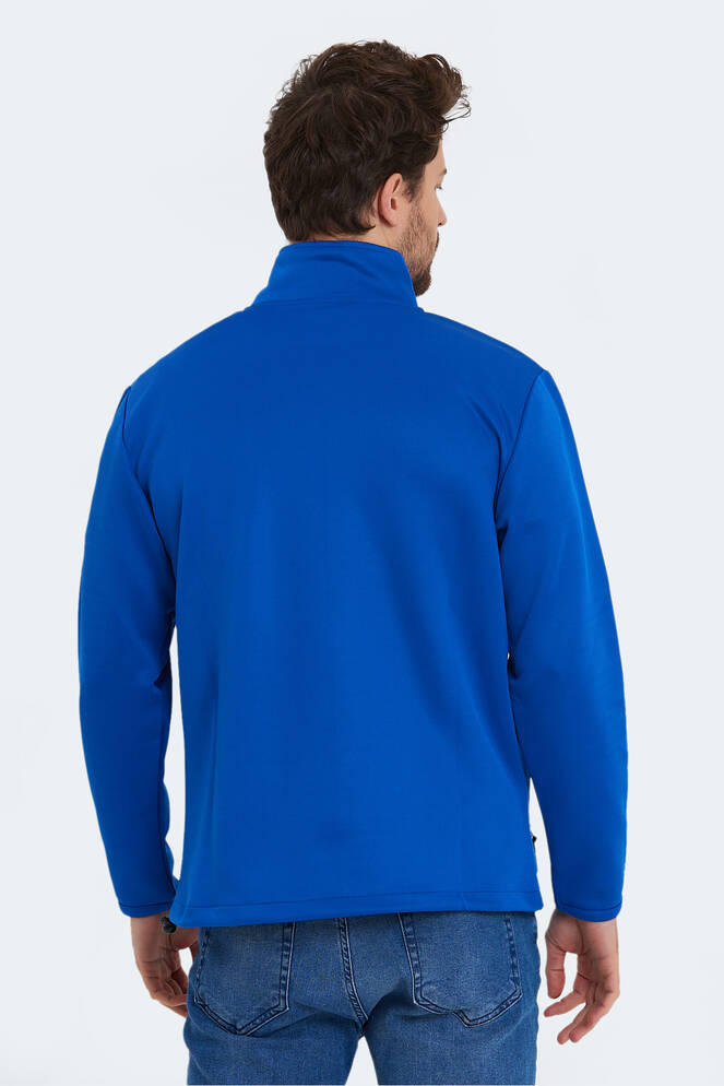 Slazenger SEND Erkek Sweatshirt Saks Mavi