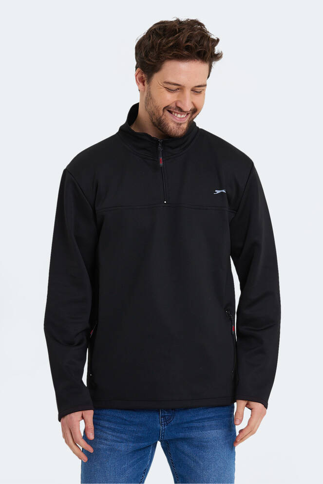 Slazenger SEND Erkek Sweatshirt Siyah