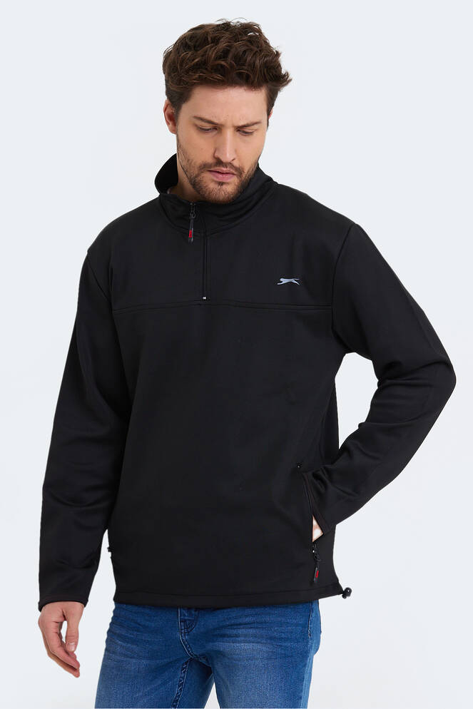 Slazenger SEND Erkek Sweatshirt Siyah