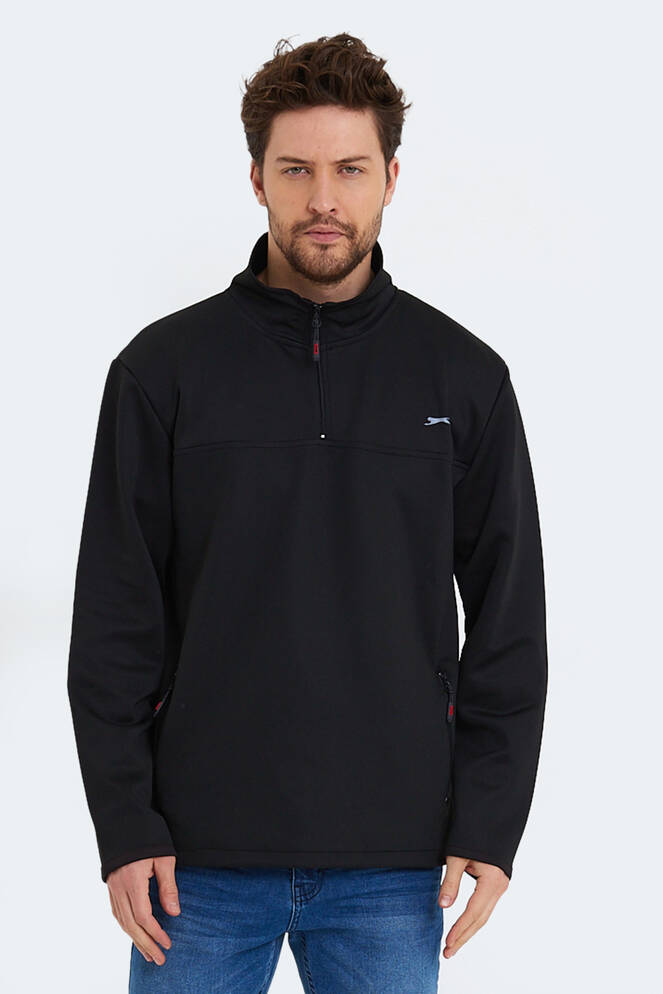 Slazenger SEND Erkek Sweatshirt Siyah