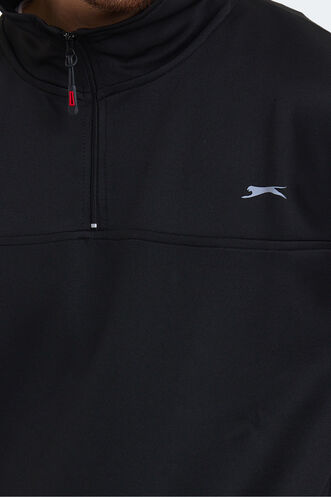 Slazenger SEND Erkek Sweatshirt Siyah - Thumbnail