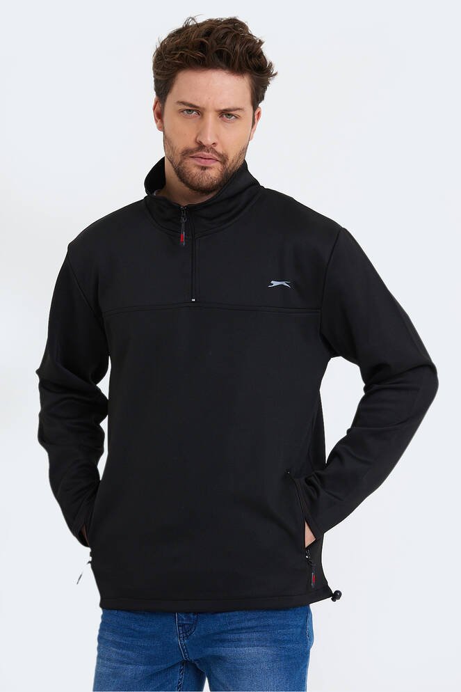 Slazenger SEND Erkek Sweatshirt Siyah