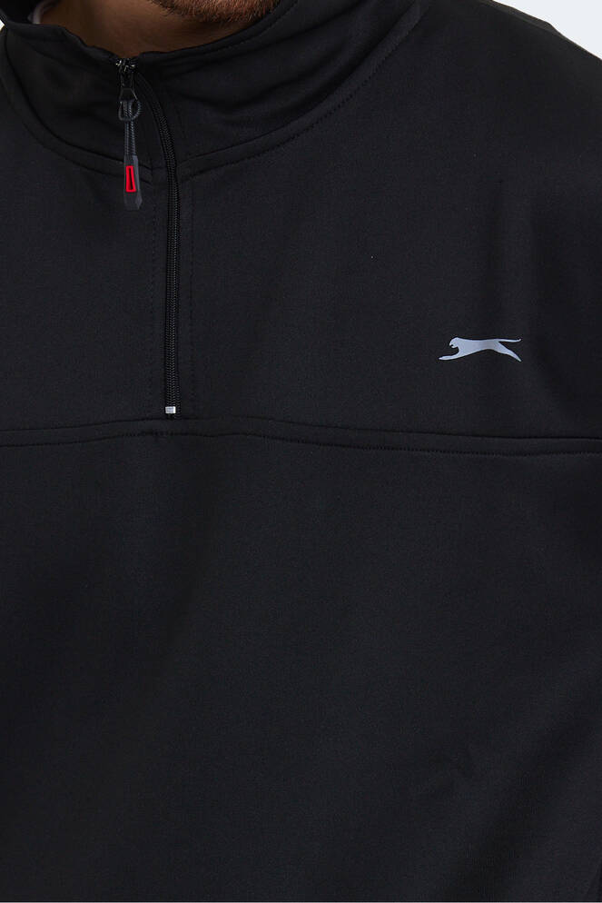 Slazenger SEND Erkek Sweatshirt Siyah
