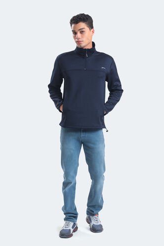 Slazenger SEND Men's Sweatshirt Navy - Thumbnail
