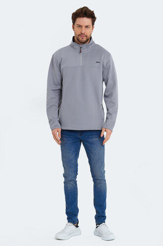 Slazenger SEND Men's Sweatshirt Light Gray - Thumbnail