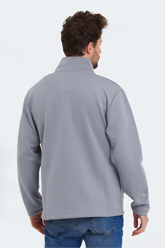 Slazenger SEND Men's Sweatshirt Light Gray - Thumbnail