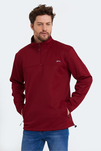 Slazenger SEND Men's Sweatshirt Burgundy - Thumbnail