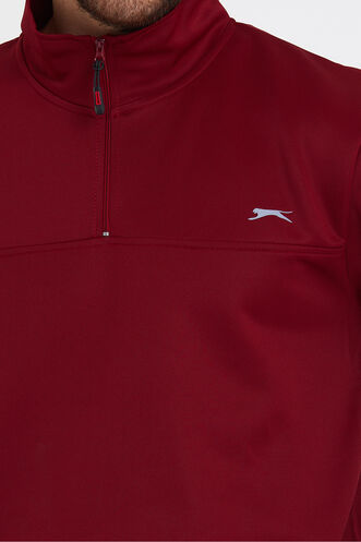 Slazenger SEND Men's Sweatshirt Burgundy - Thumbnail