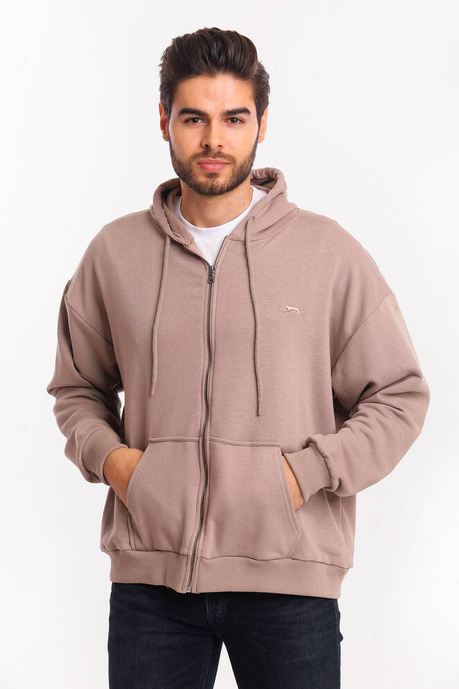 Slazenger SHAD Erkek Sweatshirt Toprak Rengi