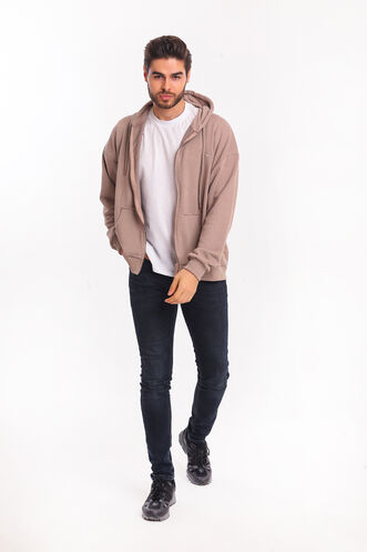 Slazenger SHAD Erkek Sweatshirt Toprak Rengi - Thumbnail