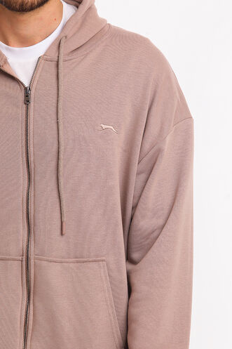 Slazenger SHAD Erkek Sweatshirt Toprak Rengi - Thumbnail