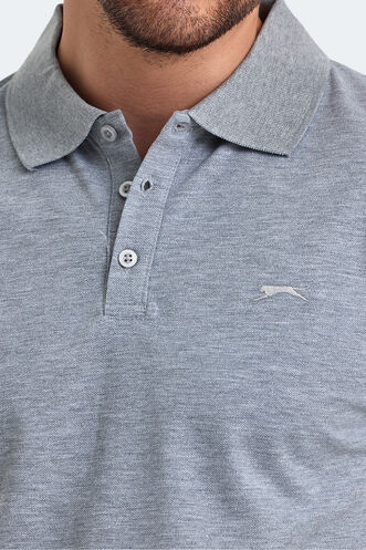 Slazenger SOHO Erkek Kısa Kollu T-Shirt Gri - Thumbnail