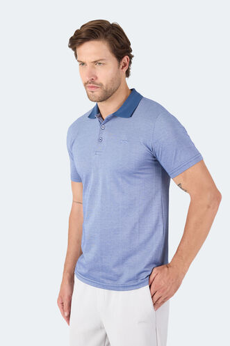 Slazenger SOHO Erkek Kısa Kollu T-Shirt Indigo - Thumbnail