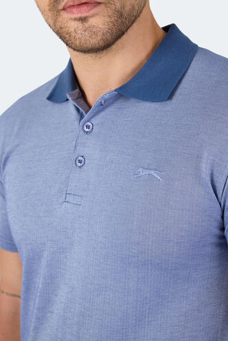Slazenger SOHO Erkek Kısa Kollu T-Shirt Indigo - Thumbnail