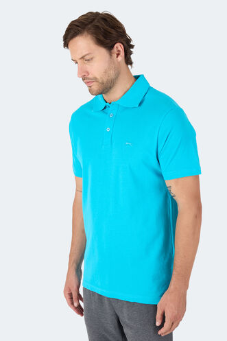 Slazenger SOHO Erkek Kısa Kollu T-Shirt Turkuaz - Thumbnail