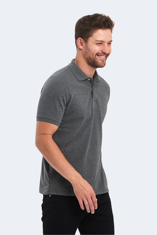 Slazenger SOHO I Erkek Polo Yaka Antrasit Tişört