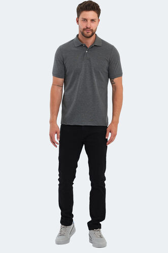 Slazenger SOHO I Erkek Polo Yaka Antrasit Tişört - Thumbnail