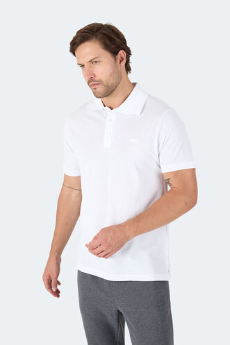 Slazenger SOHO I Erkek Polo Yaka Beyaz Tişört - Thumbnail