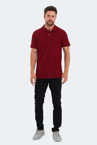 Slazenger SOHO Erkek T-Shirt Bordo - Thumbnail