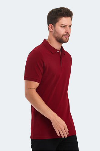 Slazenger SOHO Erkek T-Shirt Bordo - Thumbnail
