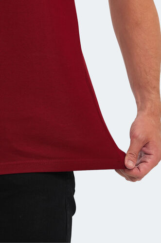 Slazenger SOHO Erkek T-Shirt Bordo - Thumbnail