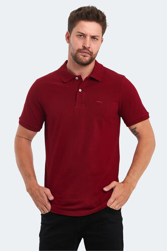 Slazenger SOHO Erkek T-Shirt Bordo - Thumbnail