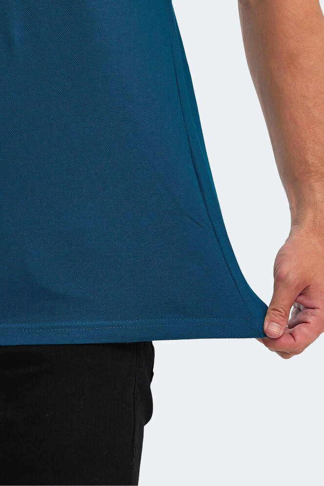 Slazenger SOHO I Erkek Polo Yaka Petrol Tişört
