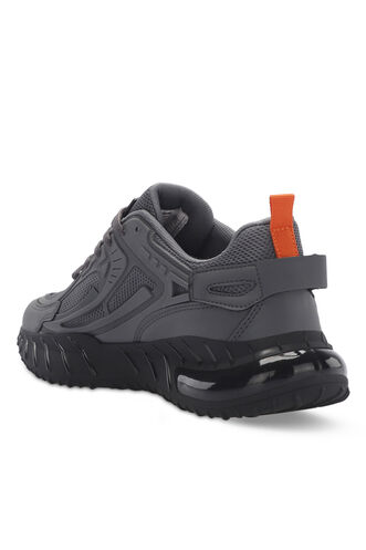 Slazenger TALIN Erkek Spor Ayakkabıları Siyah - Koyu Gri - Thumbnail